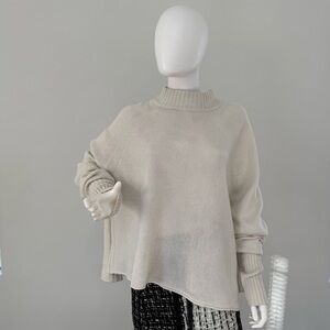 NakedCashmere Elegant Cream (Milk) Turtleneck Sweater